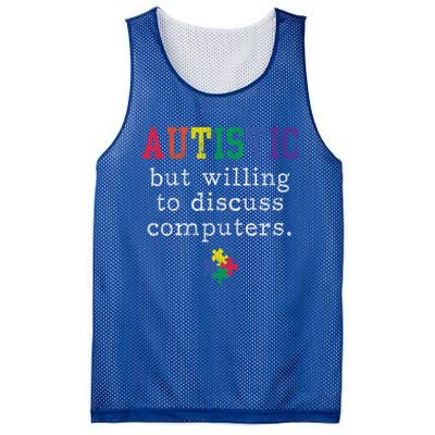 Autism Awareness Computer Engineer Autistic Awareness Meaningful Gift Mesh Reversible Basketball Jersey Tank