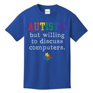 Autism Awareness Computer Engineer Autistic Awareness Meaningful Gift Kids T-Shirt