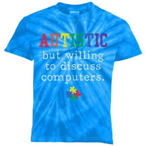 Autism Awareness Computer Engineer Autistic Awareness Meaningful Gift Kids Tie-Dye T-Shirt