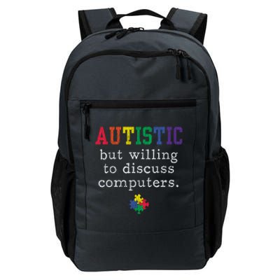 Autism Awareness Computer Engineer Autistic Awareness Meaningful Gift Daily Commute Backpack