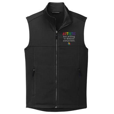 Autism Awareness Computer Engineer Autistic Awareness Meaningful Gift Collective Smooth Fleece Vest