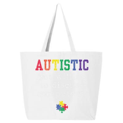 Autism Awareness Computer Engineer Autistic Awareness Meaningful Gift 25L Jumbo Tote