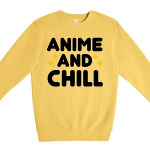 Anime And Chill Premium Crewneck Sweatshirt