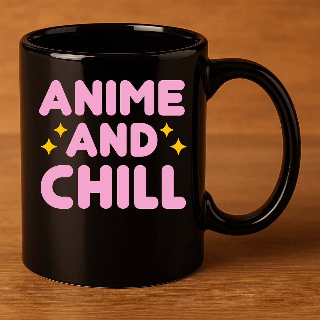 Anime And Chill 11oz C Handle Ceramic Mug