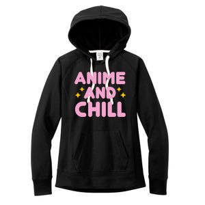 Anime And Chill Women's Fleece Hoodie