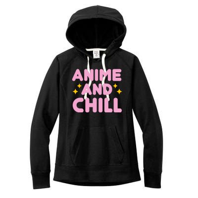 Anime And Chill Women's Fleece Hoodie