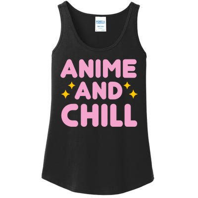 Anime And Chill Ladies Essential Tank