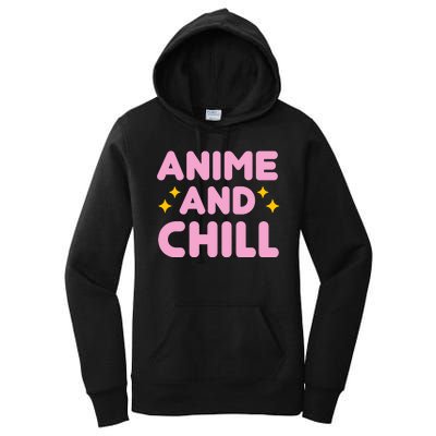 Anime And Chill Women's Pullover Hoodie