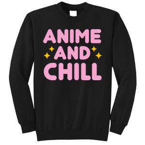 Anime And Chill Tall Sweatshirt