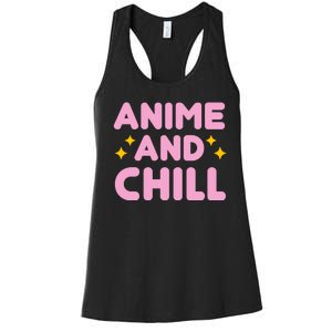 Anime And Chill Women's Racerback Tank