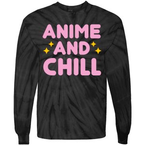 Anime And Chill Tie-Dye Long Sleeve Shirt