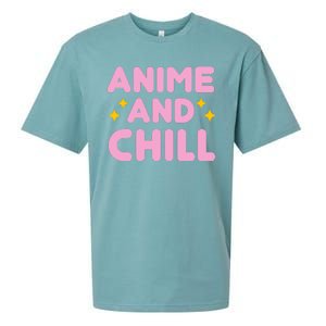 Anime And Chill Sueded Cloud Jersey T-Shirt