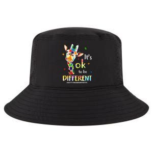 Autism Awareness Cute Giraffe Animal Its Ok To Be Different Cool Comfort Performance Bucket Hat