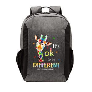 Autism Awareness Cute Giraffe Animal Its Ok To Be Different Vector Backpack