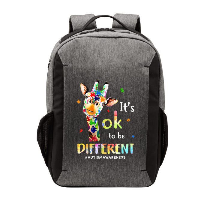 Autism Awareness Cute Giraffe Animal Its Ok To Be Different Vector Backpack