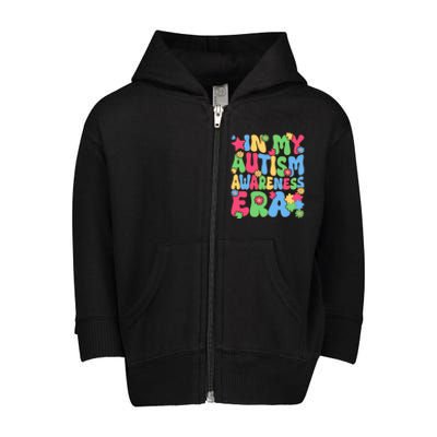 Autism Awareness Colorful Message Toddler Zip Fleece Hoodie