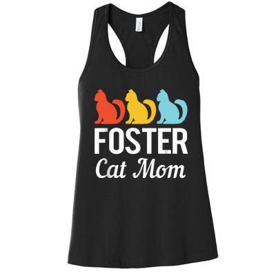 Animal Adoption Cat Rescue Foster Cat Mom Women's Racerback Tank