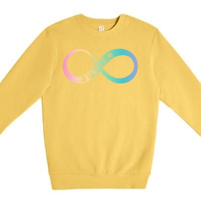 Autism Awareness Colorful Neurodiversity Symbol Premium Crewneck Sweatshirt