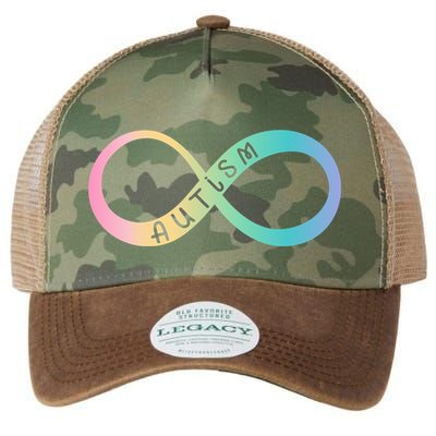 Autism Awareness Colorful Neurodiversity Symbol Legacy Tie Dye Trucker Hat