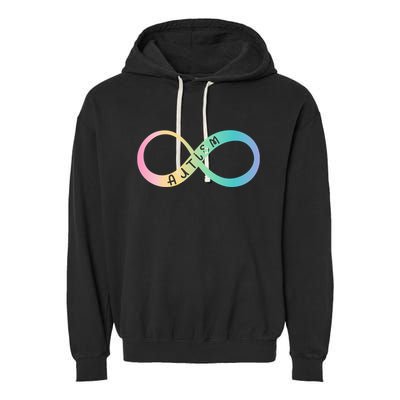 Autism Awareness Colorful Neurodiversity Symbol Garment-Dyed Fleece Hoodie