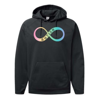 Autism Awareness Colorful Neurodiversity Symbol Performance Fleece Hoodie