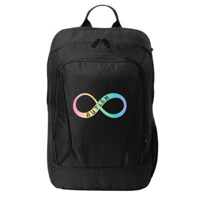 Autism Awareness Colorful Neurodiversity Symbol City Backpack
