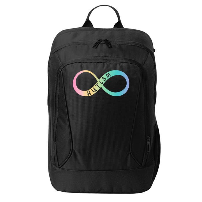 Autism Awareness Colorful Neurodiversity Symbol City Backpack