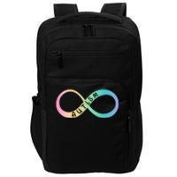 Autism Awareness Colorful Neurodiversity Symbol Impact Tech Backpack