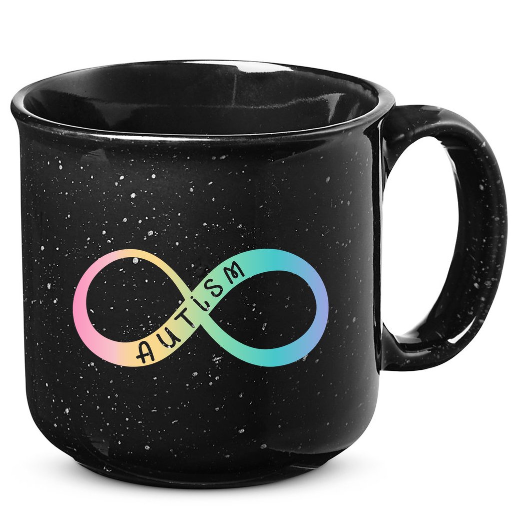Autism Awareness Colorful Neurodiversity Symbol 15oz Campfire Ceramic Mug