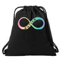 Autism Awareness Colorful Neurodiversity Symbol Drawstring Bag