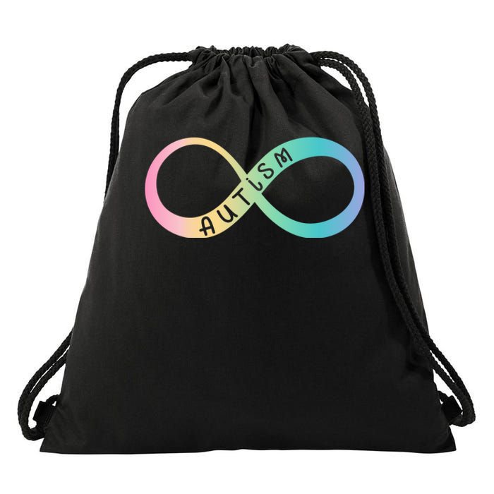 Autism Awareness Colorful Neurodiversity Symbol Drawstring Bag