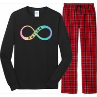 Autism Awareness Colorful Neurodiversity Symbol Long Sleeve Pajama Set