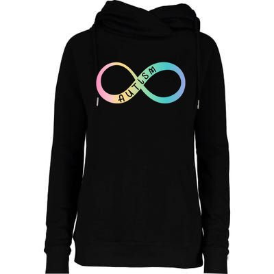 Autism Awareness Colorful Neurodiversity Symbol Womens Funnel Neck Pullover Hood