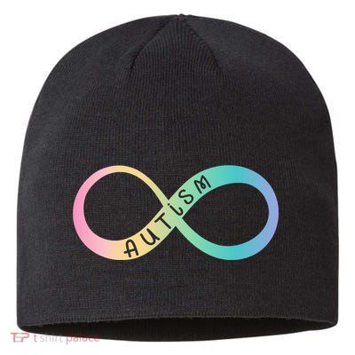 Autism Awareness Colorful Neurodiversity Symbol Sustainable Beanie