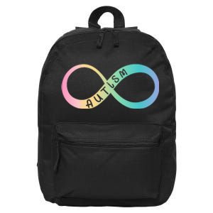 Autism Awareness Colorful Neurodiversity Symbol 16 in Basic Backpack