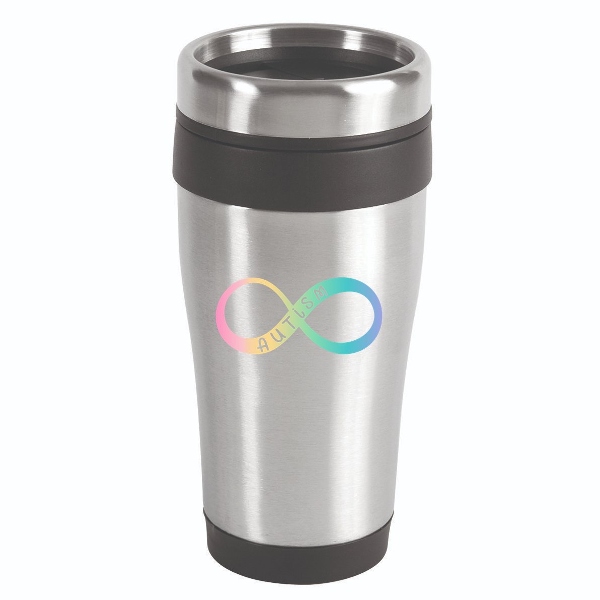 Autism Awareness Colorful Neurodiversity Symbol 16oz Travel Tumbler