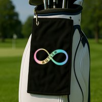 Autism Awareness Colorful Neurodiversity Symbol Golf Towel
