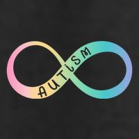 Autism Awareness Colorful Neurodiversity Symbol Golf Towel