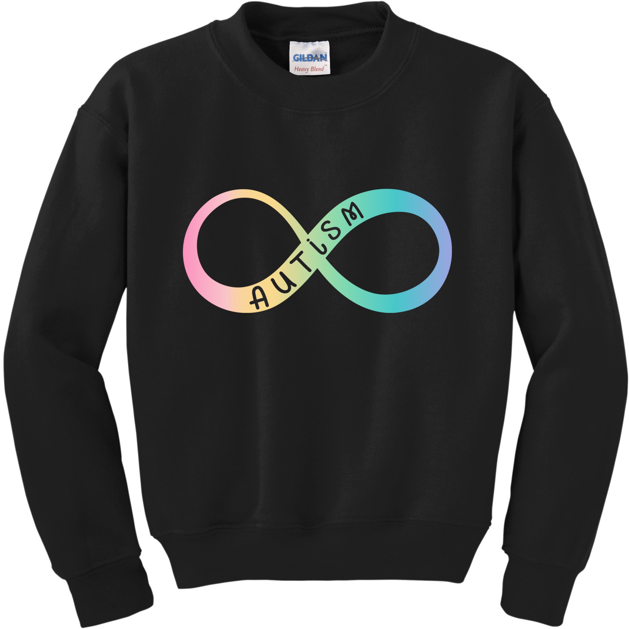 Autism Awareness Colorful Neurodiversity Symbol Kids Sweatshirt