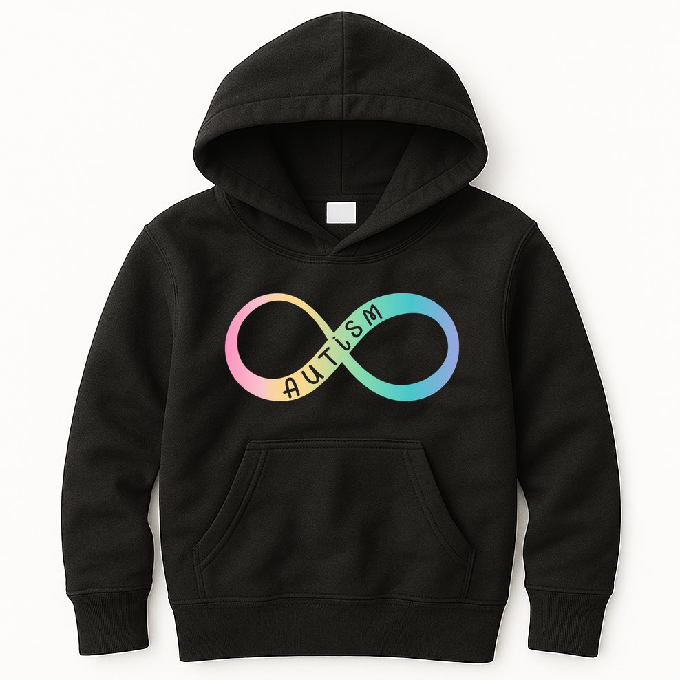 Autism Awareness Colorful Neurodiversity Symbol Kids Hoodie