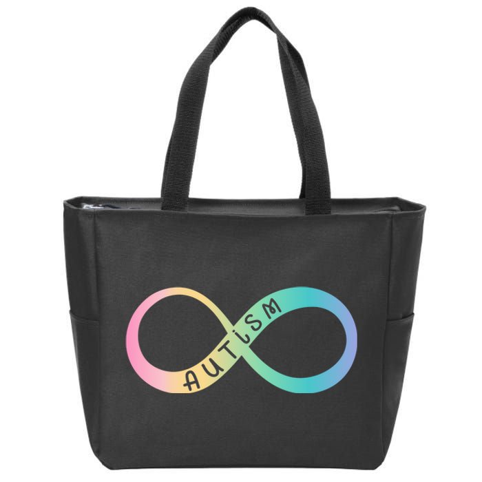 Autism Awareness Colorful Neurodiversity Symbol Zip Tote Bag