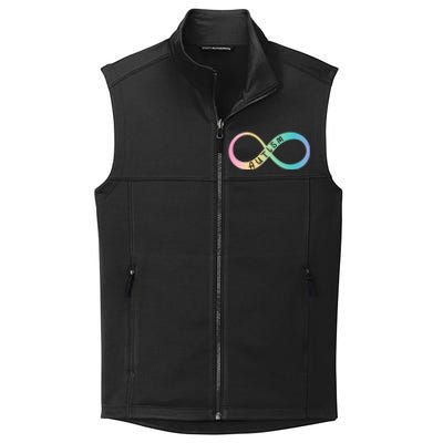 Autism Awareness Colorful Neurodiversity Symbol Collective Smooth Fleece Vest