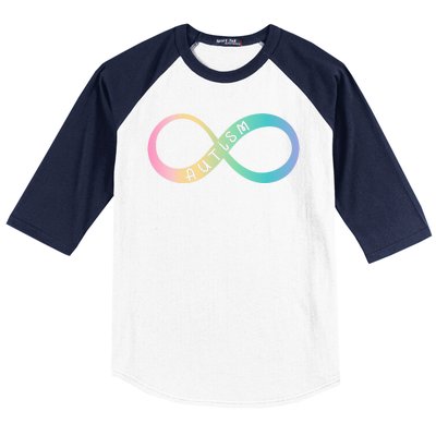 Autism Awareness Colorful Neurodiversity Symbol Baseball Sleeve Shirt