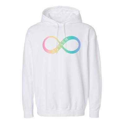 Autism Awareness Colorful Neurodiversity Symbol Garment-Dyed Fleece Hoodie