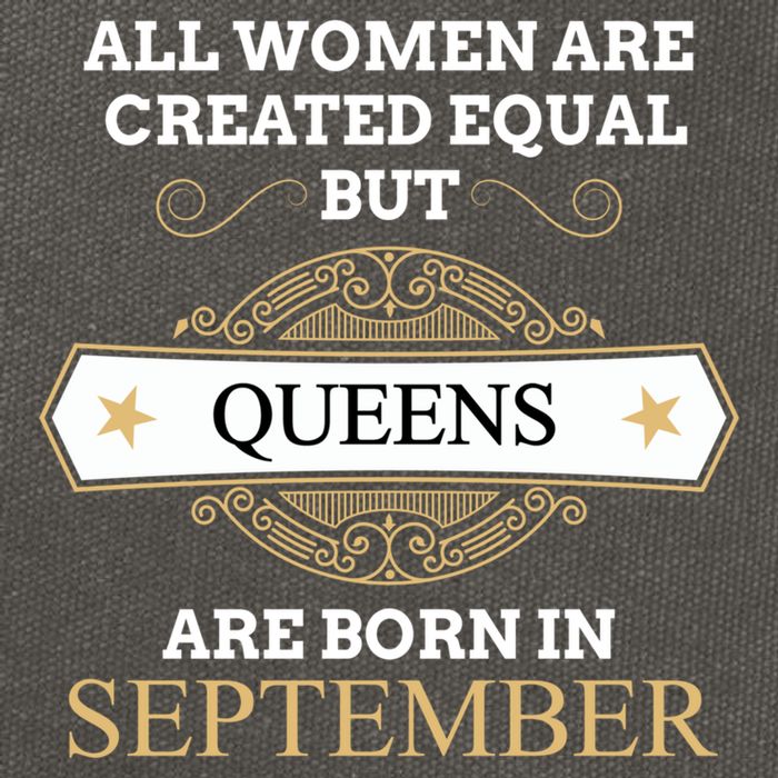 All Are Created Equal But Queens Are Born In September Meaningful Gift Cotton Canvas Backpack