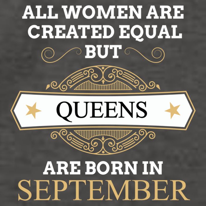 All Are Created Equal But Queens Are Born In September Meaningful Gift Vector Backpack