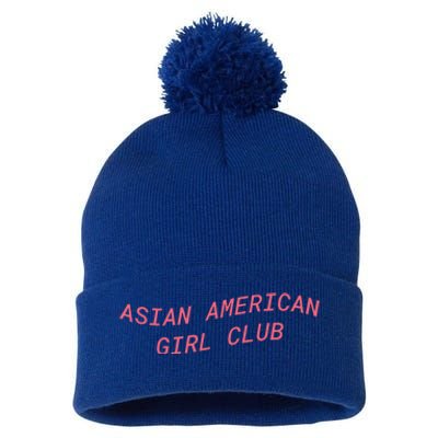 Asian American Club Gift Pom Pom 12in Knit Beanie