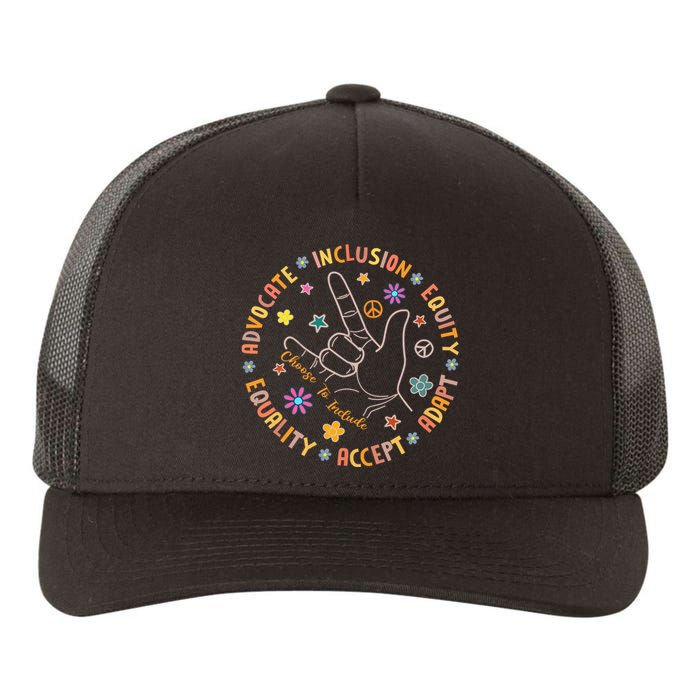 Autism Awareness Choose To Include Special Education Teacher Yupoong Adult 5-Panel Trucker Hat