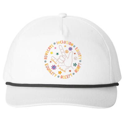 Autism Awareness Choose To Include Special Education Teacher Snapback Five-Panel Rope Hat