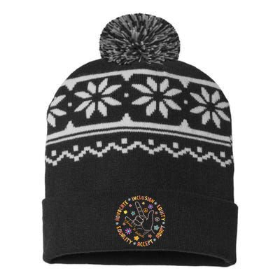 Autism Awareness Choose To Include Special Education Teacher USA-Made Snowflake Beanie